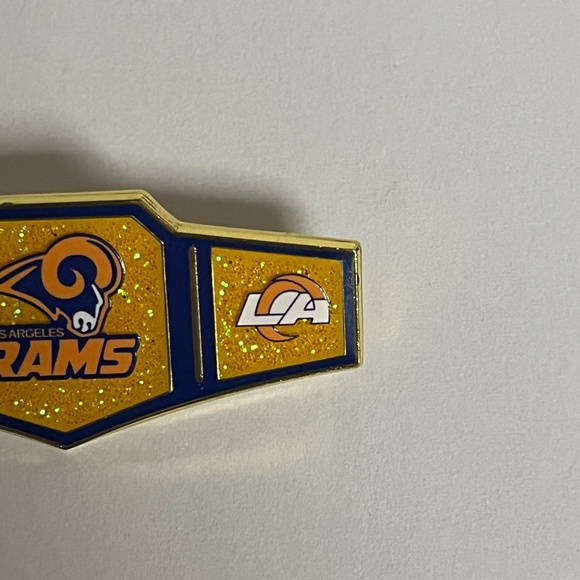 Los Angeles LA Rams Championship Belt Hat Pin Hats Bag Football Fitted New Era - Picture 3 of 8